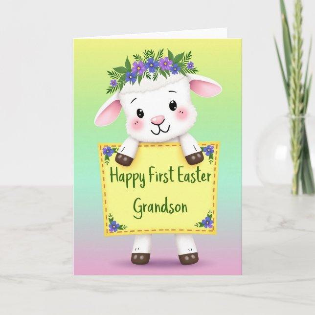 Sweet Baby Animal Celebration Card (Front)