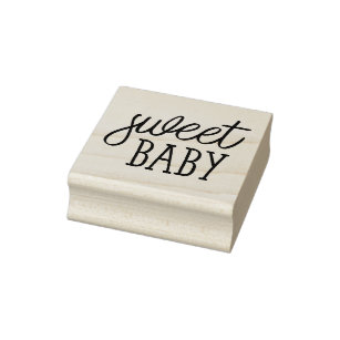 Sweet Baby, Baby Shower Rubber Stamp