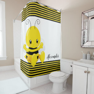 Sweet Baby Bee Shower Curtain