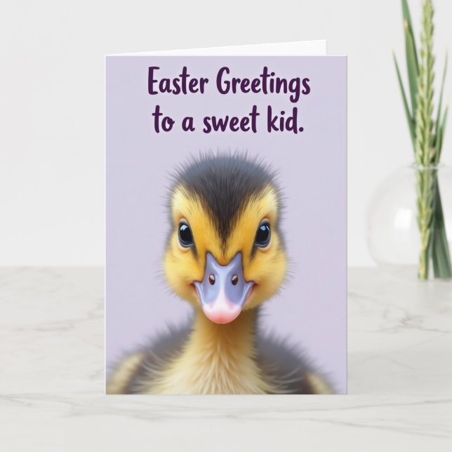 Sweet Baby Bird Easter Card (Front)