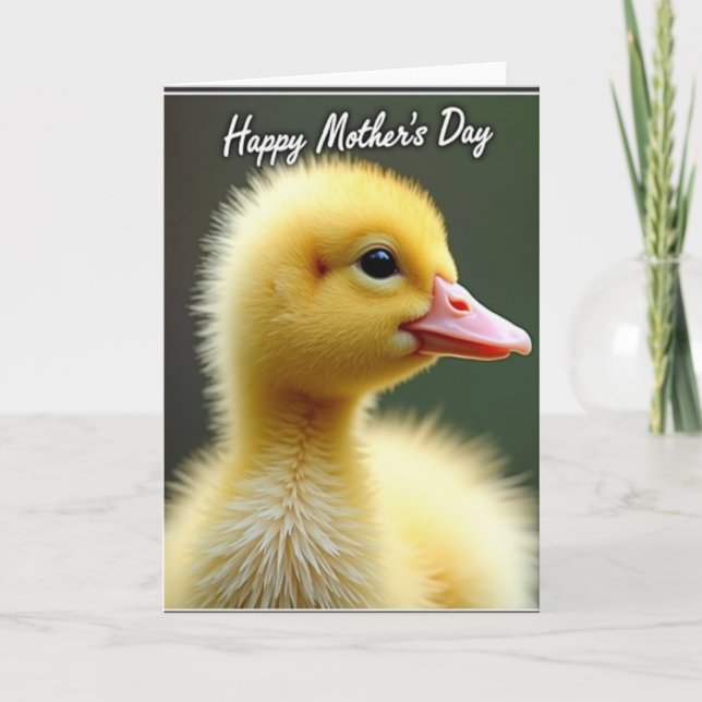 Sweet Baby Bird Mothers Day Card (Front)