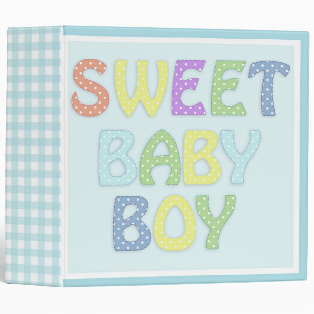 Sweet baby Boy binder (Front/Spine)