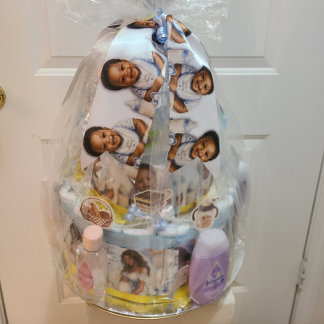 "Sweet Baby Boy Blessing" Satin Ribbon