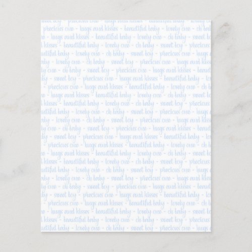 Sweet Baby Boy Blue Scrapbook Paper