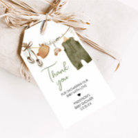 Sweet Baby Boy Boho Clothes Baby Shower Favor Tags