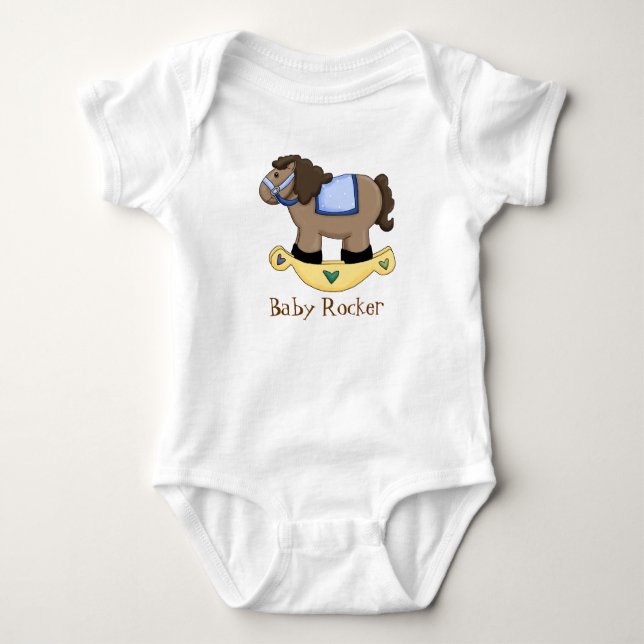 Sweet Baby Boy Crawler Baby Bodysuit (Front)