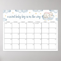 Sweet Baby Boy Gender Reveal Guess the date