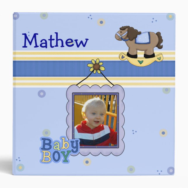 Sweet Baby Boy Memory Album Binder (Front)