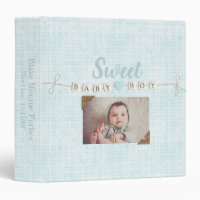 Sweet Baby Boy Photo Album 3 Ring Binder