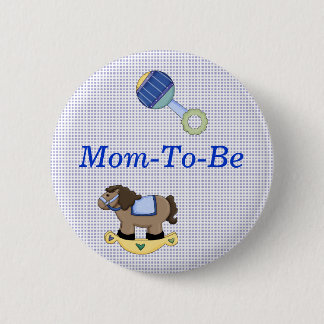 Sweet Baby Boy Shower Mommy Pin Button