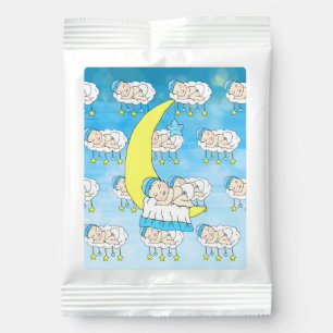 Sweet Baby boy Sleeping on Moon Baby Shower Margarita Drink Mix