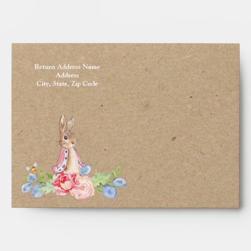 Sweet Baby Bunny  Rabbit Baby Shower Envelopes