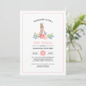 Sweet Baby Bunny | Rabbit Baby Shower Invitations (Standing Front)
