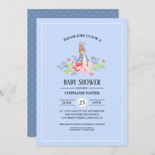 Sweet Baby Bunny  Rabbit Baby Shower Invitations
