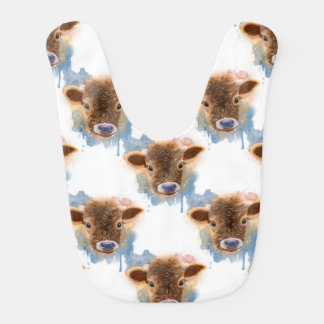 Sweet Baby Calf Portrait  Bib