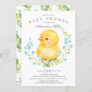 Sweet Baby Chick Boys Baby Shower Invitation