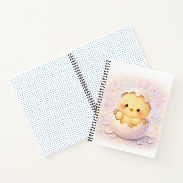 Sweet Baby Chick Hatching Egg Notebook (Inside)