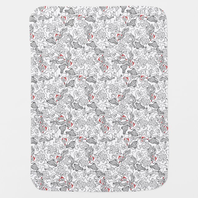 Sweet baby Christmas pattern design Baby Blanket (Front)