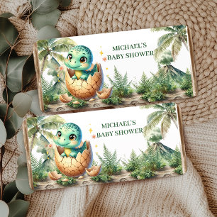 Sweet Baby Dino Shower Hershey Bar Hatching Soon