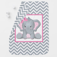 Sweet Baby Elephant Blanket