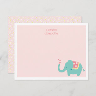 Sweet Baby Elephant Note Card