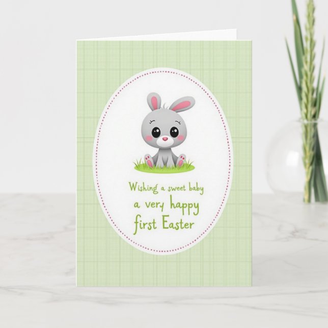 Sweet Baby First Spring Card (Front)