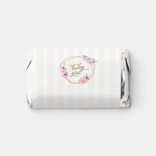Sweet Baby Girl Boho Baby Shower Collection Hershey's Miniatures (Front)