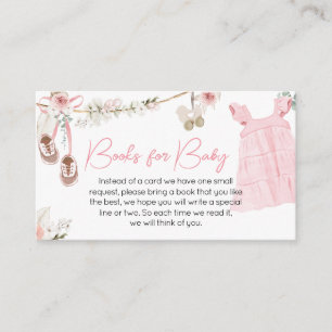 Sweet Baby Girl Boho Clothes Books for Baby Enclosure Card