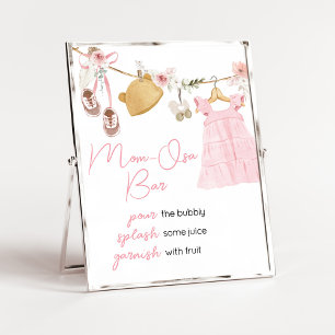 Sweet Baby Girl Boho Clothes Mom-Osa Bar Poster