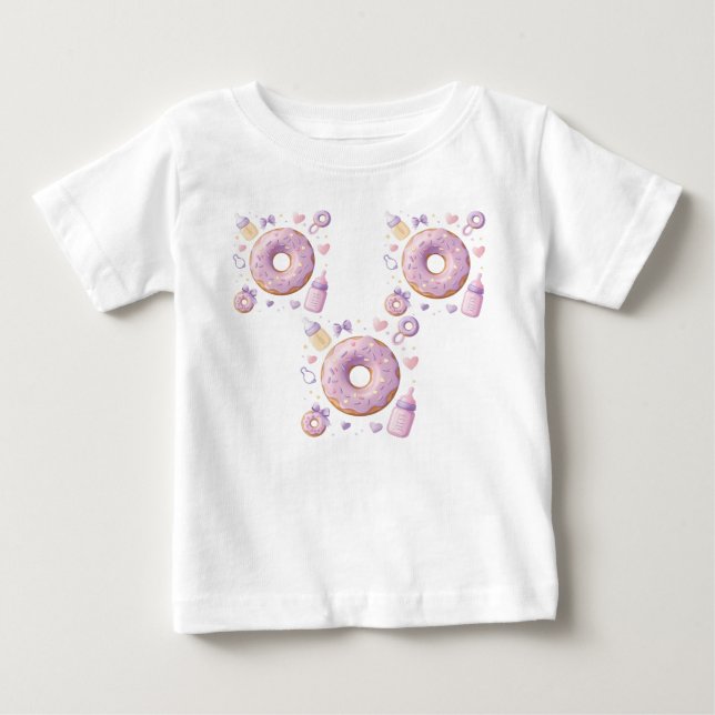 Sweet Baby Girl Donut  T-Shirt (Front)