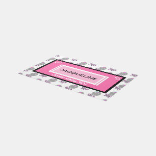 Sweet Baby Girl Pink Baby Rattle  Rug