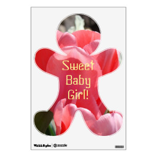 Sweet Baby Girl! wall decal Gingerbread Man decal