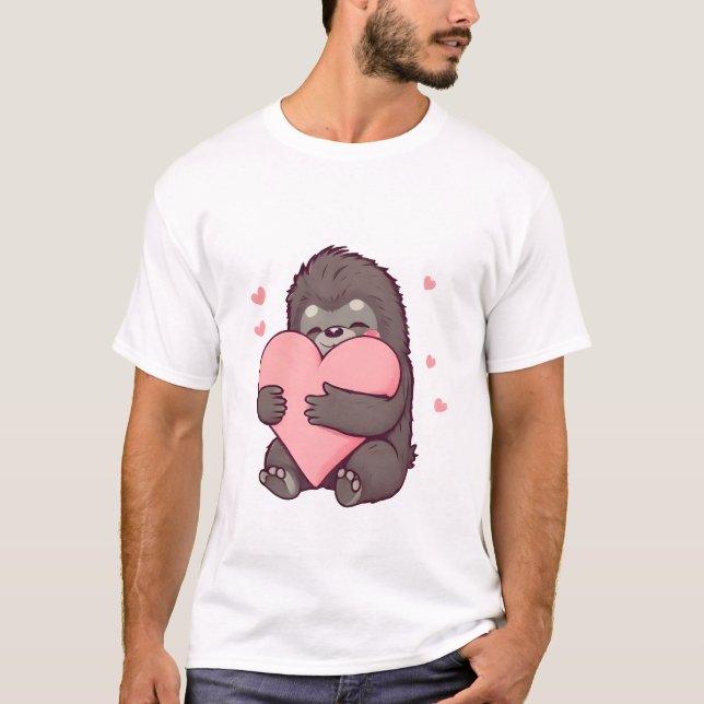 Sweet Baby Gorilla Hug T-Shirt (Front)