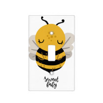 Sweet Baby Honey Bee Nursery | Light Switch Cover