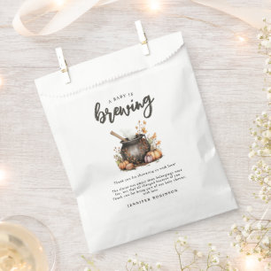 Sweet Baby Is Brewing Halloween Baby Shower Favor Bag