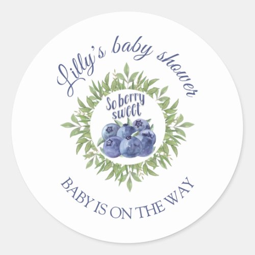 Sweet baby is on the way baby shower stickers