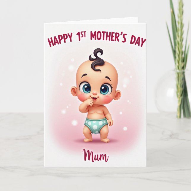 Sweet Baby Mothers Day Card (Front)