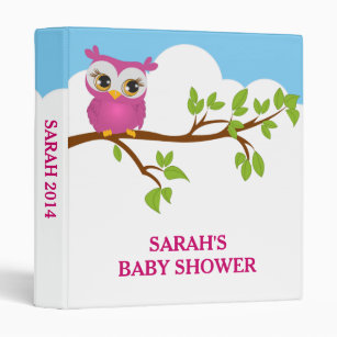 Sweet Baby Owl Girl Photo Album Binder