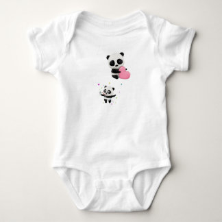 Sweet Baby Panda Cushion | Two Happy Pandas Pillow Bodysuit