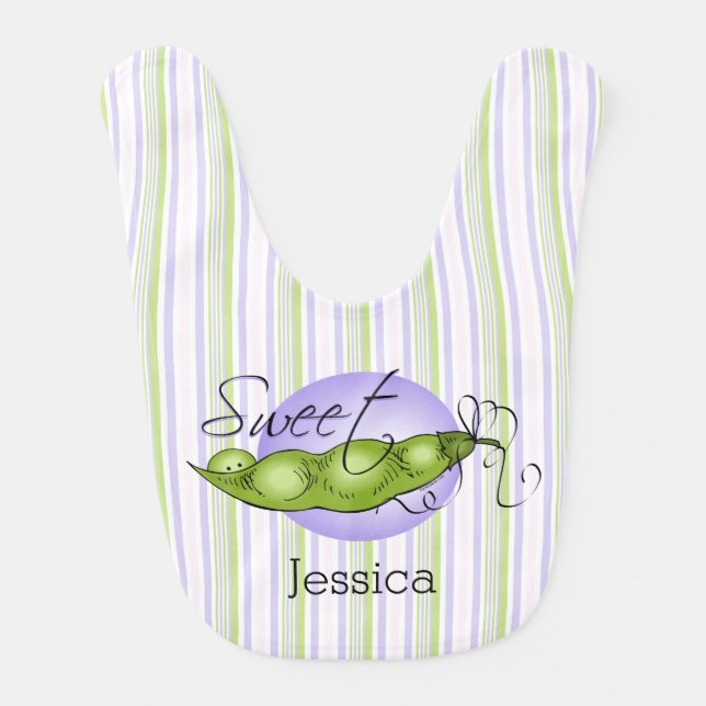 Sweet Baby Pea Bib (Front)