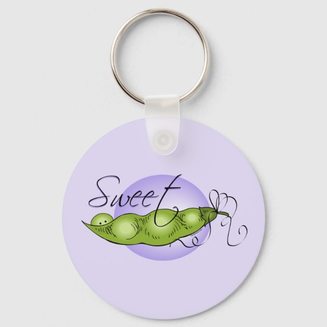 Sweet Baby Pea Keychain (Front)