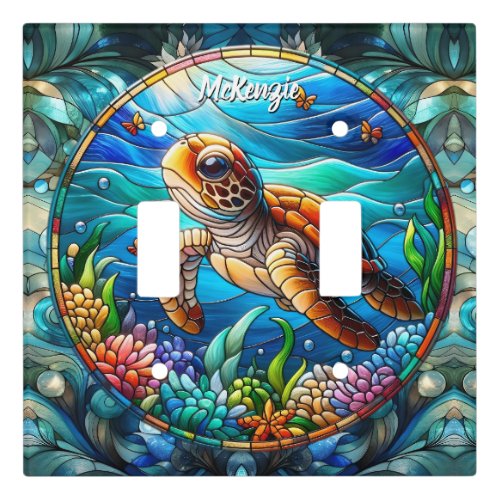 Sweet Baby Sea Turtle Light Switch Cover