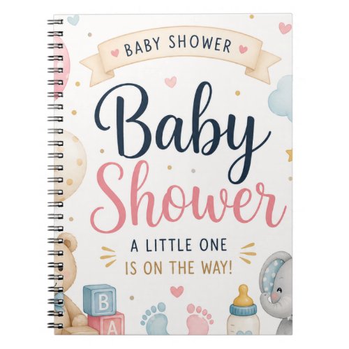 Sweet Baby Shower Celebration Notebook
