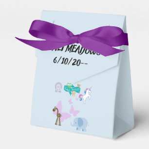 Sweet Baby Shower Critters and Butterflies Favor Boxes