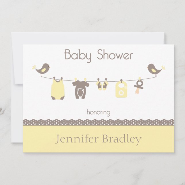 Sweet Baby Shower Invitation (Front)