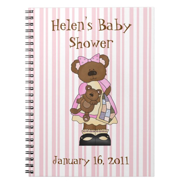 Sweet Baby Shower Notebook (Front)