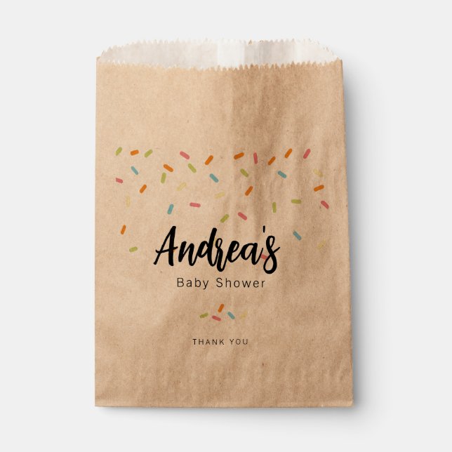 Sweet Baby Sprinkle Favor Bag (Front)