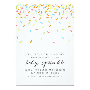 baby sprinkle invitations zazzle