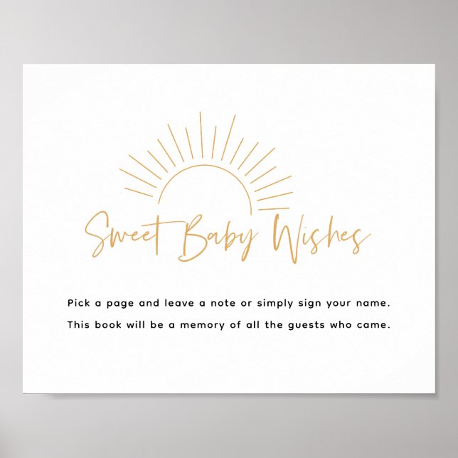 Sweet Baby Wishes Boho Sunshine Poster (Front)