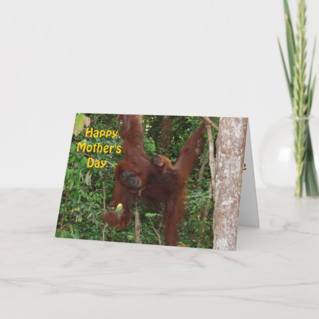 Sweet Baby with Mother Happy Mother's Day Card (Front)